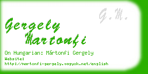 gergely martonfi business card