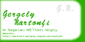 gergely martonfi business card